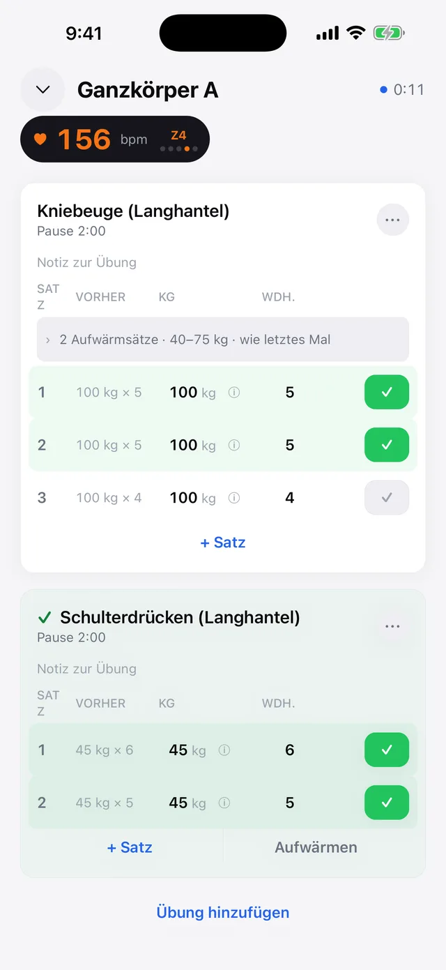 Kraft & Pläne — Screenshot