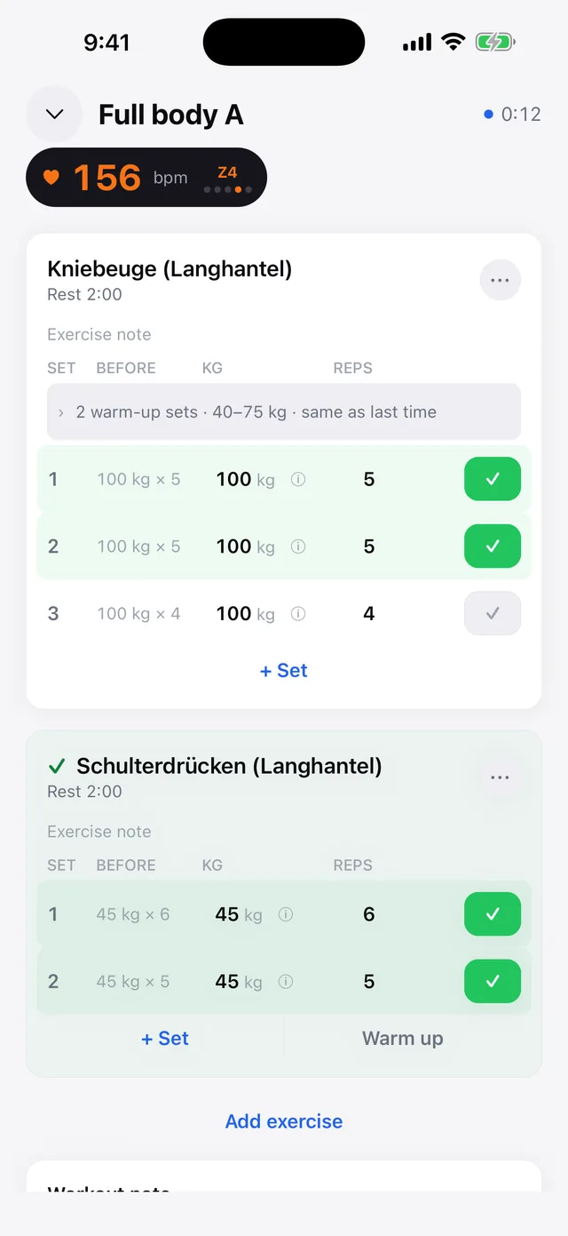 Strength & Programs — Screenshot